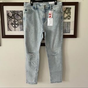 New KanCan Acid wash High Rise Ankle Skinny Jeans Size 15/31
